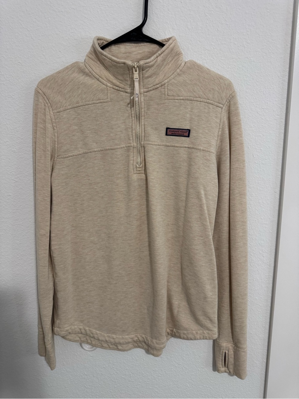 Vineyard Vines Men's Quarter-Zip Pullover - Beige